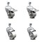 Service Caster Semi Steel Swvl TS Caster w/Roller Bearing-3"Wheels&12MM Stems-2 w/TTL BRK, 4PK SCC-TSTTL20S315-SSR-M1215-2-S-2 - alternate 5
